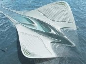 City of Mériens - концепт плавучего города в форме ската 