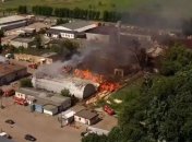 Масштабный пожар под Киевом: огонь не могут потушить из-за ветра 