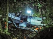В Индонезии автобус с детьми сорвался в ущелье, десятки погибших (фото)