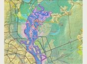 Карта возможных затоплений Киева