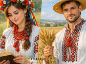 Девушка и парень в вышиванках