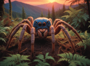 Гигантский паук – визуализация ИИ