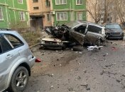 Автомобіль після вибуху