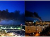 Местные паблики сообщают о сильном возгорании