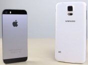 Samsung Galaxy S5 против iPhone 5s (Видео)