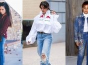 Мода 2019: стильные идеи нарядов с джинсами с завышенной талией