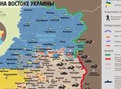 Карта АТО на востоке Украины (21 января)