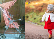 Детская коляска времен СССР