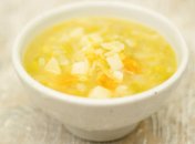 Картофельный суп с луком-пореем