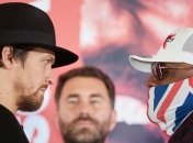 Усик сделал селфи с Чисорой во время первой дуэли взглядов (Видео)