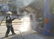 На Днепропетровщине загорелся пассажирский автобус