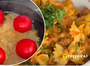 Макарони з фаршем та томатами
