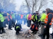 Українські водії на КПП "Краківець-Корчова"
