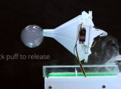 Отправка сообщений и запахов с помощью воздушных пузырей