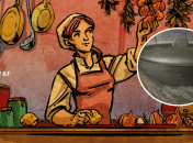 Хозяйка на кухне и гусятница