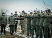 Прощание с погибшими в Днепре бойцами НГУ