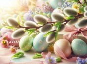 Веточка вербы