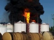 Названа вероятная причина пожара на нефтебазе под Киевом