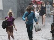 Дождь в столице Украины