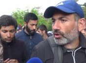 В Ереване вышел на свободу лидер оппозиции Пашинян 