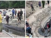 На берегу Днепра нашли старинную лодку