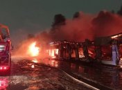 Пожар на рынке в Набережных Челнах