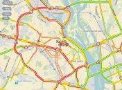 В центре Киева многокилометровые пробки