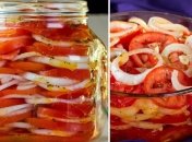 Лучший салат на зиму из помидоров и лука