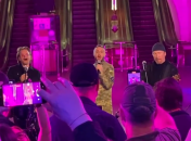 Учасники гурту U2 та Тарас Тополя у Києві