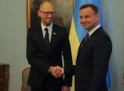 Яценюк и Дуда обсудили конфликт в Украине