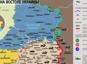 Карта АТО на востоке Украины (24 декабря)