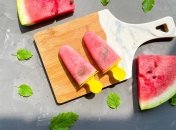 Мороженое из арбуза и мяты