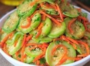 Краще кабачків по-корейськи закуски не знайдете