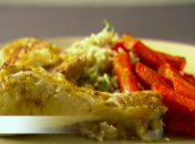 Куриные окорочка с морковью и рисом