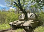 САУ Мста-С із розірваним стволом