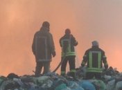 Под Харьковом загорелась свалка