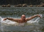 путін на відпочинку в Тиві в 2009 році