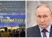 Болельщики исполнили известную песню про путина