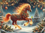 Открытка с Огненной Лошадью