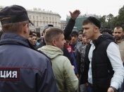 Полиция в Москве задержала митингующих армян 