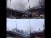 Из-за обстрелов в Донецке обвалился мост возле аэропорта