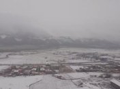 Первый снег наделал проблем в Карабахе (видео)