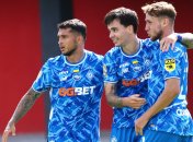 "Динамовцы" праздную гол