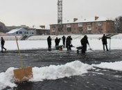 Поле стадиона в Ужгороде