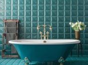 Брудні шви між плиткою псують весь інтер'єр ванни  (зображення створено за допомогою ШІ)