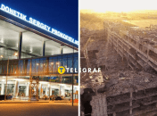 Как выглядел Донецкий аэропорт в 2012 и сейчас