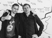 Творческое комбо: писатель Сергей Жадан побывал в гостях у Олега Скрипки 