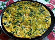 Омлет зі шпинатом