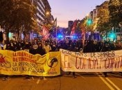 Жирона первой отметила годовщину референдума Каталонии (Фото)