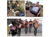 Военнослужащие ВС РФ занимаются мародерством в Грузии, 2008г